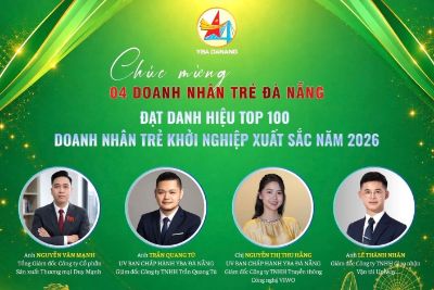 4 doanh nhân trẻ Đà Nẵng lọt Top 100 Doanh nhân trẻ khởi nghiệp xuất sắc năm 2026 | Uniway được vinh danh